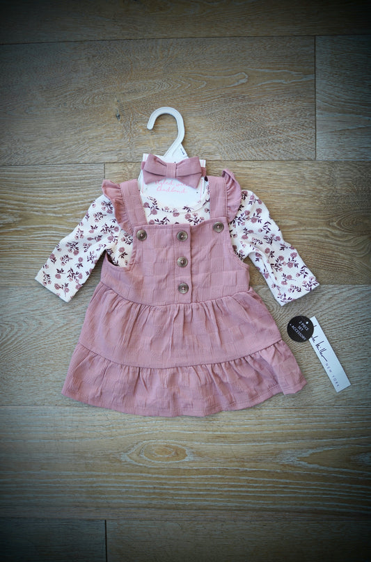 3 Piece Dress w/ Shirt & Headband