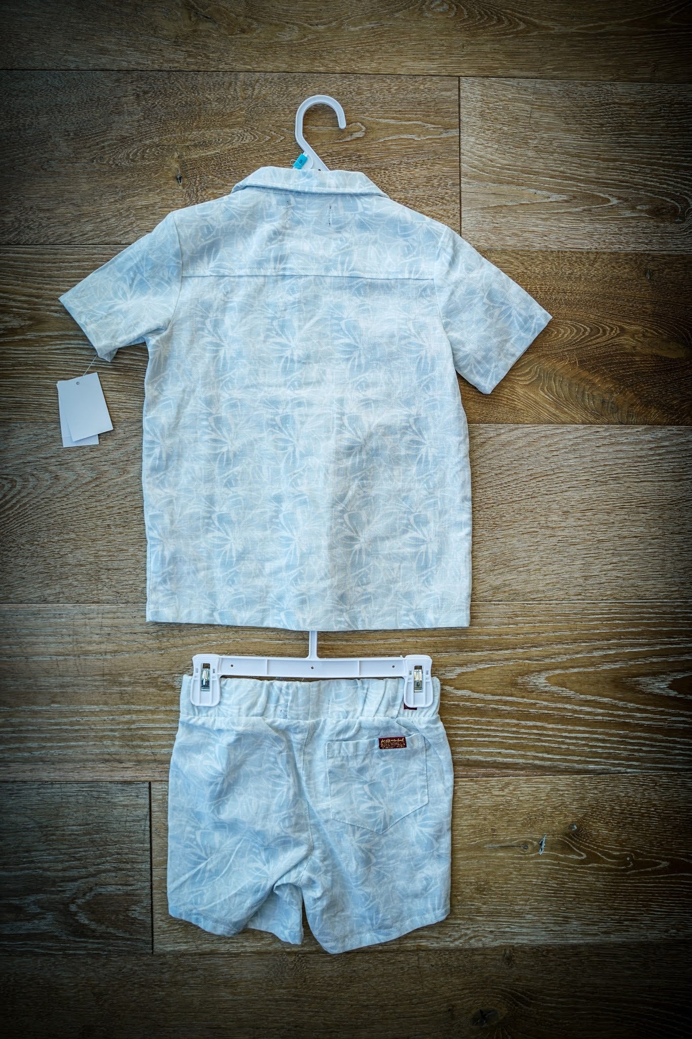 Button up Collared T Shirt & Shorts Set